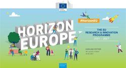 THE EU RESEARCH & INNOVATION PROGRAMME 2021 - 2027 - Euraxess