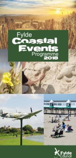 Fylde Coastal Events Programme 2018 - Discover Fylde