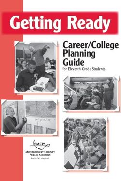 Career/College Planning Guide - for Eleventh Grade Students