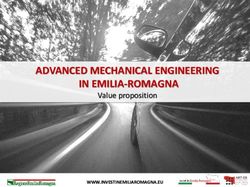 ADVANCED MECHANICAL ENGINEERING IN EMILIA-ROMAGNA - Value proposition www.investinemiliaromagna.eu
