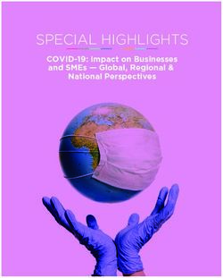 SPECIAL HIGHLIGHTS COVID-19: Impact on Businesses and SMEs - Global, Regional & National Perspectives - SME Corp