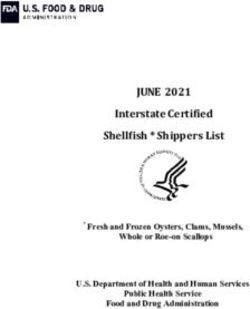 JUNE 2021 Interstate Certified Shellfish * Shippers List - * Fresh and Frozen Oysters, Clams, Mussels, US Food and Drug ...