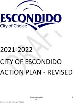 CITY OF ESCONDIDO ACTION PLAN - REVISED 2021-2022