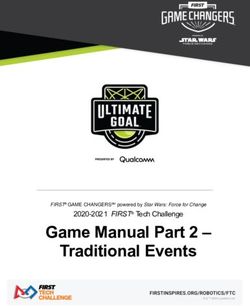 Game Manual Part 2 - Traditional Events - 2020-2021 FIRST Tech Challenge