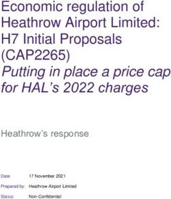 Economic regulation of Heathrow Airport Limited: H7 Initial Proposals - (CAP2265) Heathrow's response