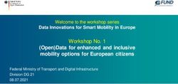 (Open)Data for enhanced and inclusive mobility options for European citizens - Workshop No. 1 - BMVI