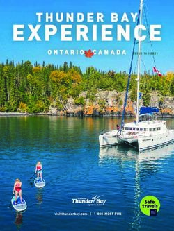 EXPERIENCE THUNDER BAY - ONTARIO CANADAISSUE14|2021 - Thunder Bay Tourism
