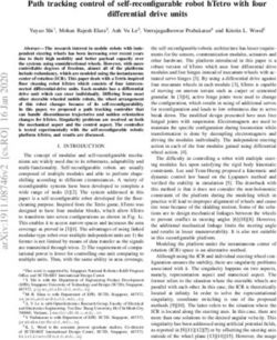 Path tracking control of self-reconfigurable robot hTetro with four differential drive units