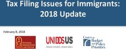 Tax Filing Issues for Immigrants: 2018 Update - February 8, 2018 - National Immigration ...