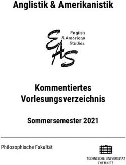 Anglistik & Amerikanistik - Kommentiertes Vorlesungsverzeichnis Sommersemester 2021 - TU Chemnitz