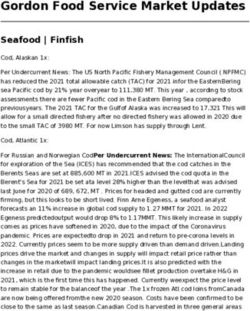 Gordon Food Service Market Updates - Seafood | Finfish - View PDF