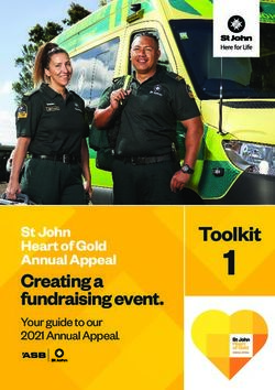 Toolkit Creating a fundraising event - St John