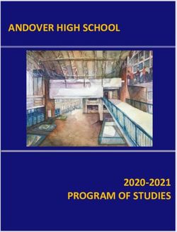 ANDOVER HIGH SCHOOL - 2020-2021 PROGRAM OF STUDIES