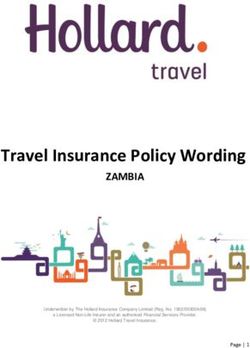 Travel Insurance Policy Wording - ZAMBIA - Hollard Zambia