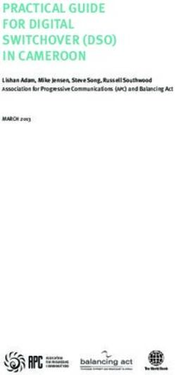 Practical Guide for diGital Switchover (dSo) in cameroon - ITU