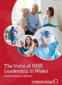 The Voice of NHS Leadership in Wales - Annual Review 2020/21