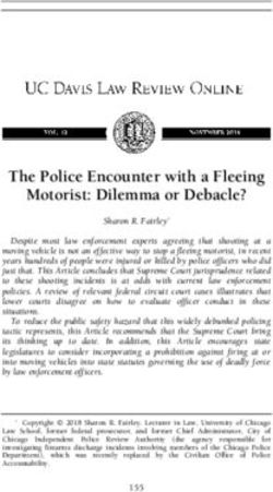The Police Encounter with a Fleeing Motorist: Dilemma or Debacle? - UC Davis Law ...