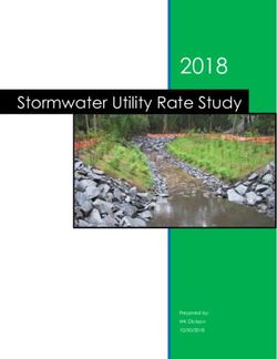 2018 Stormwater Utility Rate Study - Greenville, NC