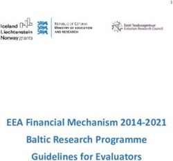 EEA Financial Mechanism 2014-2021 Baltic Research Programme Guidelines for Evaluators