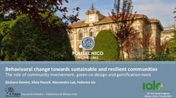 Behavioural change towards sustainable and resilient communities - Poliedra