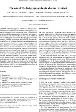 The role of the Golgi apparatus in disease (Review) - Spandidos ...