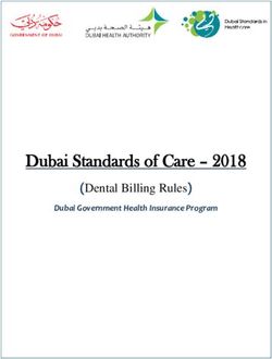 Dubai Standards of Care 2018 - (Dental Billing Rules) Dubai Government Health Insurance Program - Isahd