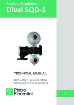 Dival SQD-1 Pressure Regulators - TECHNICAL MANUAL - Pietro Fiorentini