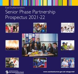 Senior Phase Partnership Prospectus 2021-22 - East Dunbartonshire - www.eastdunbarton.gov.uk/edopps4all - East ...