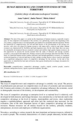 HUMAN RESOURCES AND COMPETITIVENESS OF THE TERRITORY