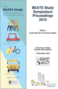 BEATS Study Symposium Proceedings 2018 - Editors: Sandra Mandic and Kirsten Coppell University of Otago Dunedin, New Zealand 16 November 2018