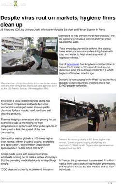 Despite virus rout on markets, hygiene firms clean up