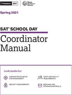Coordinator Manual SAT SCHOOL DAY - Spring 2021 - Illinois State Board of ...