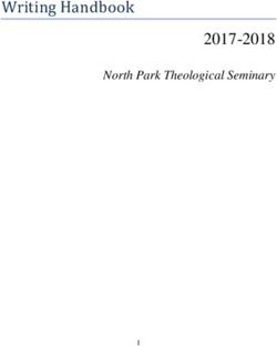 Writing Handbook 2017-2018 - North Park Theological Seminary - North Park University