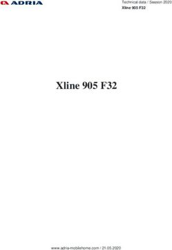 Xline 905 F32 - Technical data / Season 2020 Xline 905 F32 - Adria Mobilehomes
