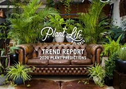 TREND REPORT 2020 PLANT PREDICTIONS