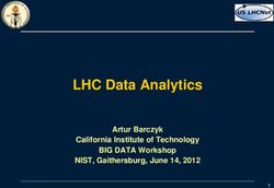 LHC Data Analytics Artur Barczyk California Institute of Technology BIG DATA Workshop NIST, Gaithersburg, June 14, 2012