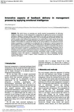 Innovative aspects of feedback delivery process by applying emotional intelligence