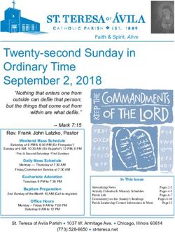 Twenty-second Sunday in Ordinary Time September 2, 2018