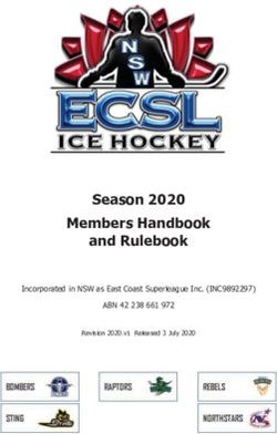 Season 2020 Members Handbook and Rulebook - East Coast ...