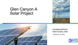 Glen Canyon A Solar Project - Conditional Permit Kane County, Utah September 14, 2021 - Utah.gov