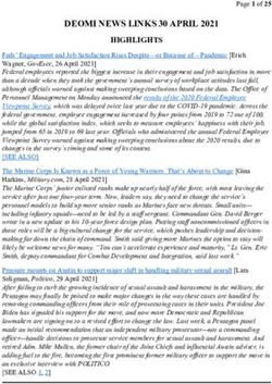 DEOMI NEWS LINKS 30 APRIL 2021 - HIGHLIGHTS - Defense Equal ...