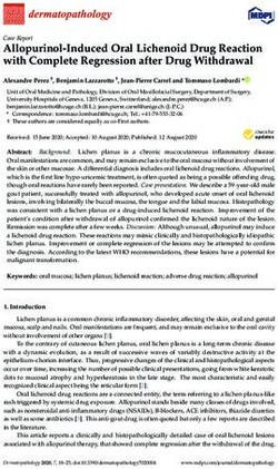 Allopurinol-Induced Oral Lichenoid Drug Reaction with Complete Regression after Drug Withdrawal - MDPI