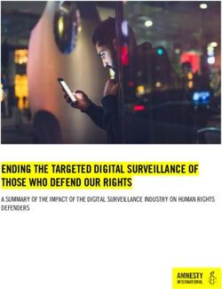 ENDING THE TARGETED DIGITAL SURVEILLANCE OF THOSE WHO DEFEND OUR RIGHTS - A SUMMARY OF THE IMPACT OF THE DIGITAL SURVEILLANCE INDUSTRY ON HUMAN ...
