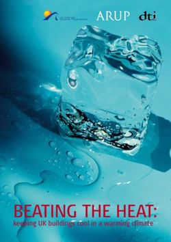 BEATING THE HEAT: keeping UK buildings cool in a warming climate