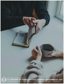 ST. ANTHONY OF PADUA CATHOLIC CHURCH SEPTEMBER 26, 2021 - 7801 Bay Branch Dr. The Woodlands, TX 77382 281-296-2800 AP.CHURCH