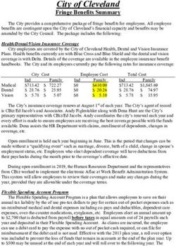 City of Cleveland Fringe Benefits Summary