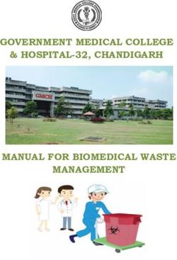 GOVERNMENT MEDICAL COLLEGE & HOSPITAL-32, CHANDIGARH - MANUAL FOR BIOMEDICAL WASTE MANAGEMENT - GMCH