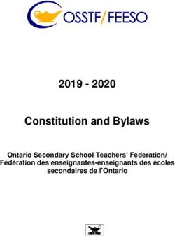 Constitution and Bylaws 2019 - 2020 Ontario Secondary School Teachers' Federation/ Fédération des enseignantes-enseignants des écoles ...