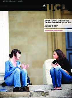 COUNTERING ORGANISED CRIME AND TERRORISM MSc 2019/20 ENTRY - LONDON'S GLOBAL UNIVERSITY - UCL PDF Course ...