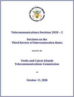 Telecommunications Decision 2020 - 2 Decision on the Third Review of Interconnection Rates Turks and Caicos Islands Telecommunications Commission ...